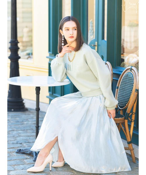 DURAS（デュラス）の「ｍｉｌｋスウェットトップス（スウェット・レディース・ホワイト/ピンク/ミント・FREE）」の4枚目の写真