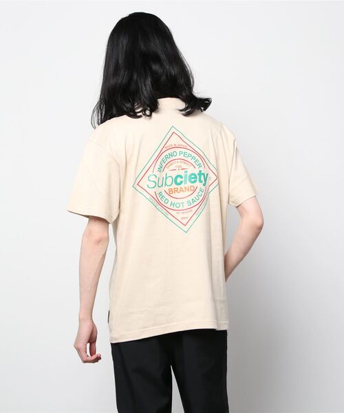 Subciety（サブサエティ）の「PEPPER TEE（Tシャツ/カットソー・メンズ・ホワイト/カーキ/ブラック・X-LARGE/MEDIUM/XX-LARGE/SMALL/LARGE）」の18枚目の写真