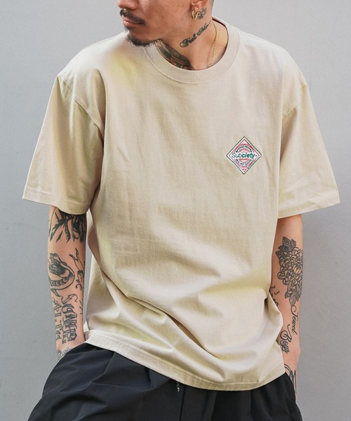 Subciety（サブサエティ）の「PEPPER TEE（Tシャツ/カットソー・メンズ・ホワイト/カーキ/ブラック・X-LARGE/MEDIUM/XX-LARGE/SMALL/LARGE）」の12枚目の写真