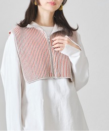 ジップ付き配色ニットベスト/AC1313