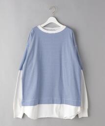 SUPP. no one else  | ＜SUPP.NO ONE ELSE＞レイヤード ボーダーカットソー プルオーバー -ウォッシャブル-(Tシャツ/カットソー)