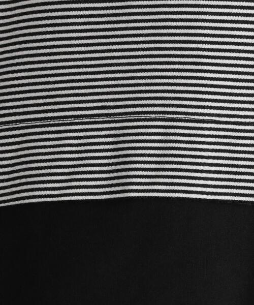 SUPP. no one else （サップノーワンエルス）の「＜SUPP.NO ONE ELSE＞レイヤード ボーダーカットソー プルオーバー -ウォッシャブル-（Tシャツ/カットソー・レディース・ライトブルー/ブラック・FREE）」の8枚目の写真