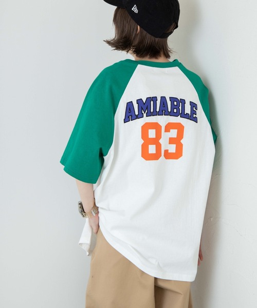 WEGO(ウィゴー)の「WEGO/グラフィックラグランBIGT(Tシャツ/カットソー・レディース・ダークグリーン/ブルー/イエロー/ブラック・SMALL/MEDIUM)」の3枚目の写真
