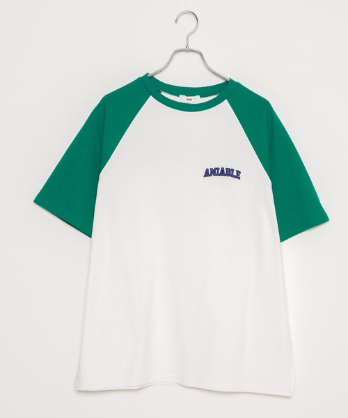 WEGO(ウィゴー)の「WEGO/グラフィックラグランBIGT(Tシャツ/カットソー・レディース・ダークグリーン/ブルー/イエロー/ブラック・SMALL/MEDIUM)」の18枚目の写真