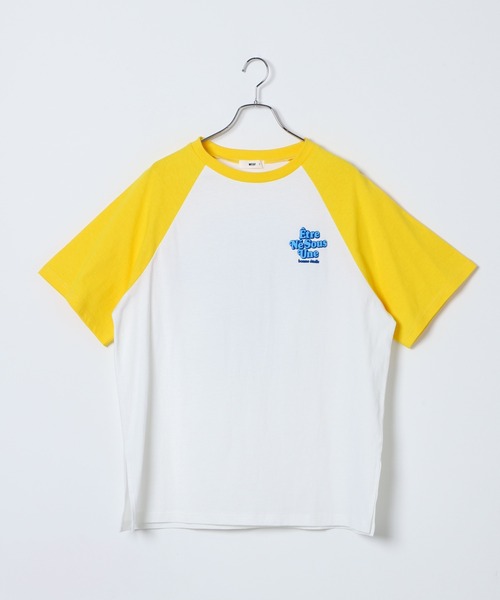 WEGO(ウィゴー)の「WEGO/グラフィックラグランBIGT(Tシャツ/カットソー・レディース・ダークグリーン/ブルー/イエロー/ブラック・SMALL/MEDIUM)」の20枚目の写真