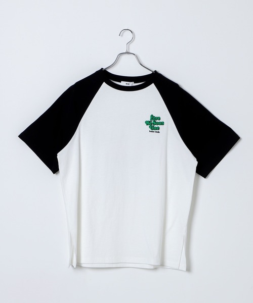 WEGO(ウィゴー)の「WEGO/グラフィックラグランBIGT(Tシャツ/カットソー・レディース・ダークグリーン/ブルー/イエロー/ブラック・SMALL/MEDIUM)」の17枚目の写真