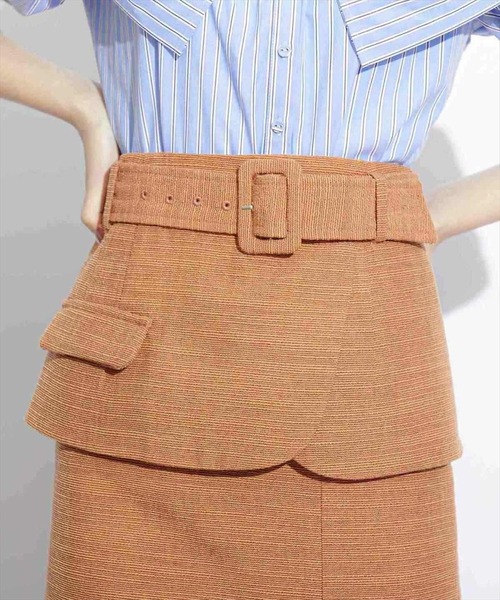 REDYAZEL（レディアゼル）の「コルセットベルト×タイトスカート（スカート・レディース・オレンジ/グリーン/グレー・SMALL/MEDIUM/XS）」の6枚目の写真