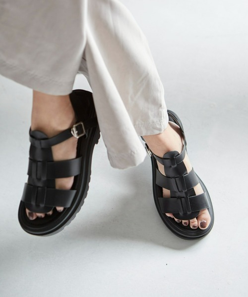 Fabby fabby（ファビィーファビィー）の「グルカスポーツサンダル / グルカサンダル（サンダル・レディース・ブラック/オフホワイト・MEDIUM/LARGE/SMALL）」の16枚目の写真