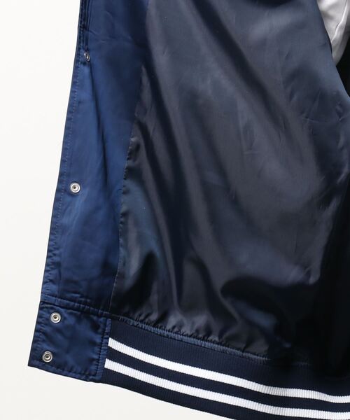 RODEO CROWNS WIDE BOWL（ロデオクラウンズワイドボウル）の「MLB TEAM スタジアムブルゾン（スタジャン・レディース・グリーン/ネイビー/ブルー・FREE）」の6枚目の写真