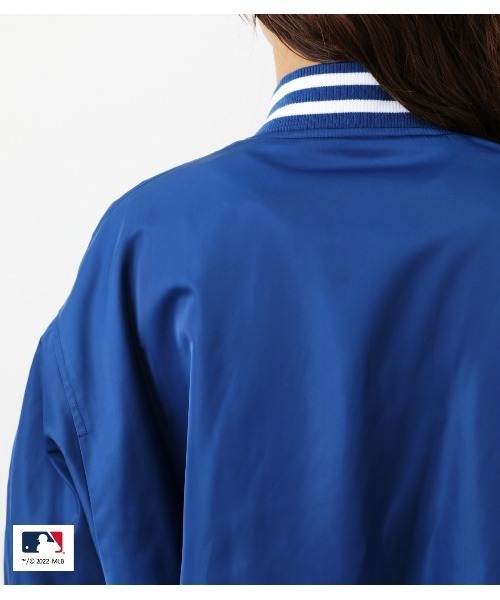 RODEO CROWNS WIDE BOWL（ロデオクラウンズワイドボウル）の「MLB TEAM スタジアムブルゾン（スタジャン・レディース・グリーン/ネイビー/ブルー・FREE）」の13枚目の写真