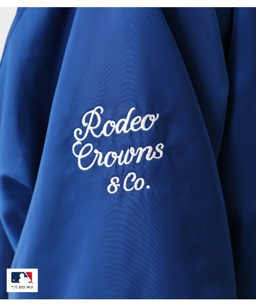 RODEO CROWNS WIDE BOWL（ロデオクラウンズワイドボウル）の「MLB TEAM スタジアムブルゾン（スタジャン・レディース・グリーン/ネイビー/ブルー・FREE）」の15枚目の写真