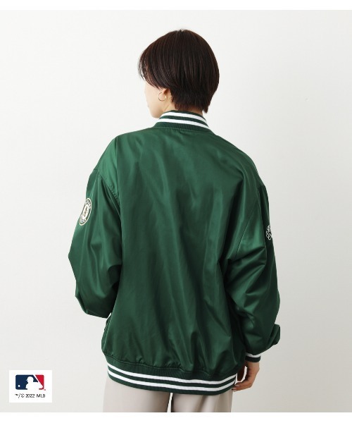 RODEO CROWNS WIDE BOWL（ロデオクラウンズワイドボウル）の「MLB TEAM スタジアムブルゾン（スタジャン・レディース・グリーン/ネイビー/ブルー・FREE）」の22枚目の写真