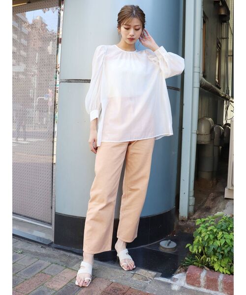 MURUA（ムルーア）の「サイドカーブサンダル（サンダル・レディース・イエロー/アイボリー・35/36/37）」の12枚目の写真