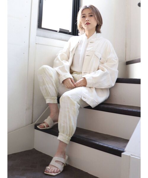 MURUA（ムルーア）の「サイドカーブサンダル（サンダル・レディース・イエロー/アイボリー・35/36/37）」の15枚目の写真