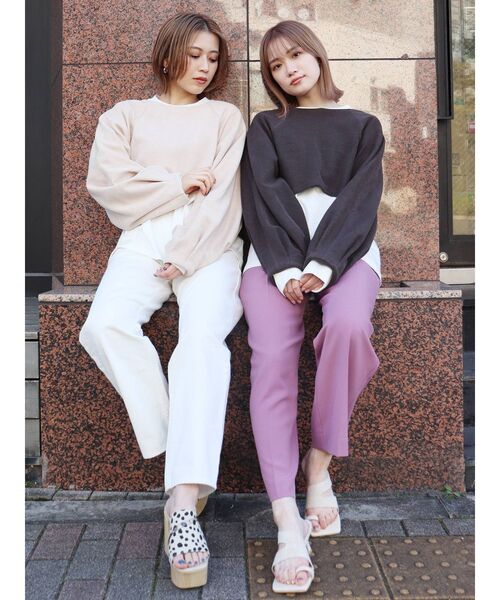 MURUA（ムルーア）の「サイドカーブサンダル（サンダル・レディース・イエロー/アイボリー・35/36/37）」の22枚目の写真