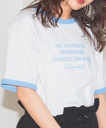 BeAMS DOT | 【WEB限定】BeAMS DOT / ロゴ リンガー Tシャツ(Tシャツ/カットソー)