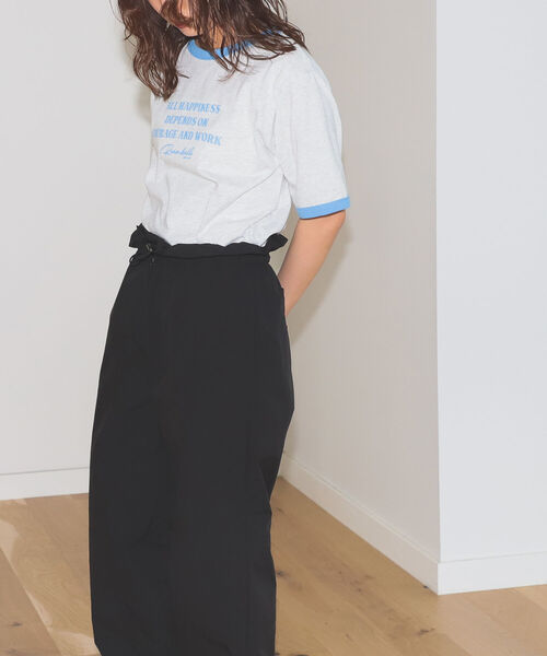 BeAMS DOT(ビームスドット)の「【WEB限定】BeAMS DOT / ロゴ リンガー Tシャツ(Tシャツ/カットソー・レディース・サックスブルー/グリーン・FREE)」の13枚目の写真