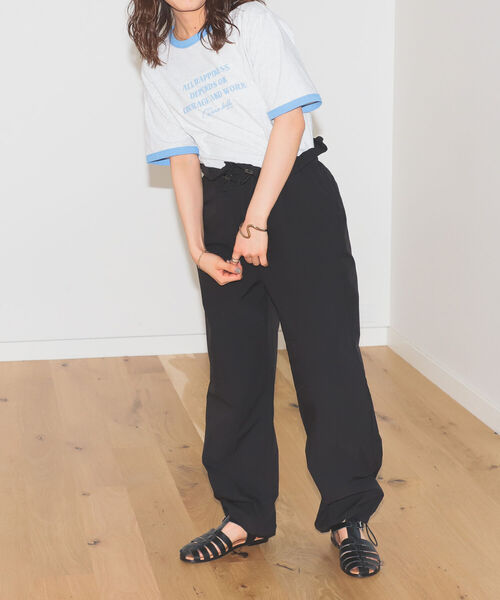 BeAMS DOT(ビームスドット)の「【WEB限定】BeAMS DOT / ロゴ リンガー Tシャツ(Tシャツ/カットソー・レディース・サックスブルー/グリーン・FREE)」の14枚目の写真