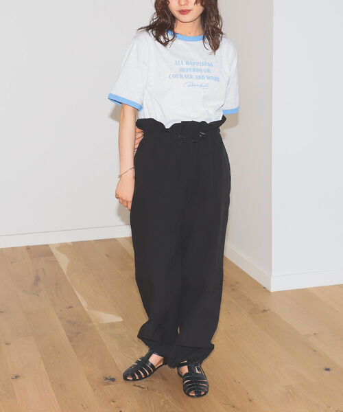 BeAMS DOT(ビームスドット)の「【WEB限定】BeAMS DOT / ロゴ リンガー Tシャツ(Tシャツ/カットソー・レディース・サックスブルー/グリーン・FREE)」の15枚目の写真