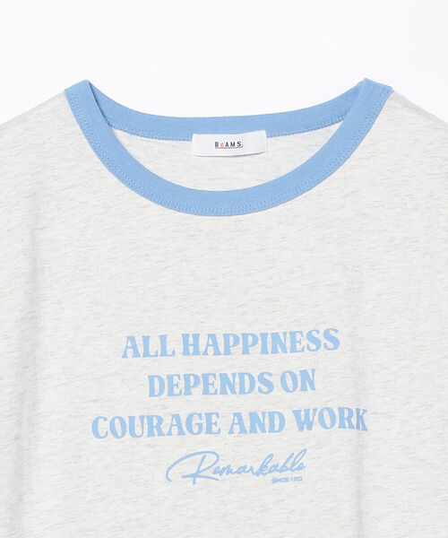 BeAMS DOT(ビームスドット)の「【WEB限定】BeAMS DOT / ロゴ リンガー Tシャツ(Tシャツ/カットソー・レディース・サックスブルー/グリーン・FREE)」の20枚目の写真