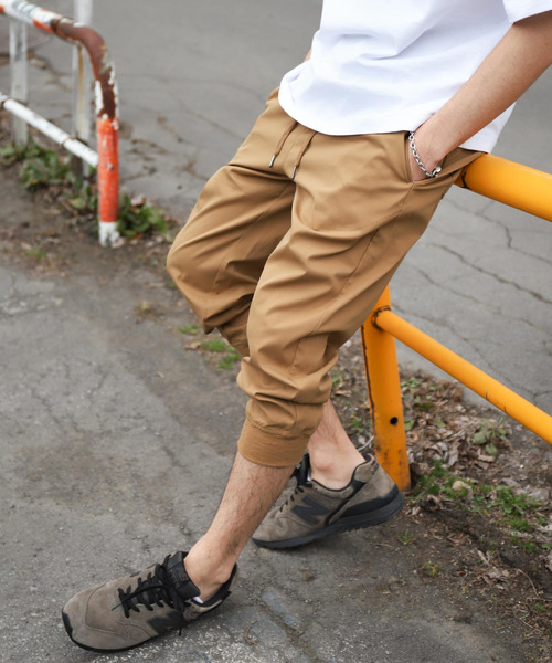 ZIP FIVE（ジップファイブ）の「【ZIP FIVE】ストレッチデニム・ツイル　クロップドトラックパンツ　イージークロップドジョガーパンツ（デニムパンツ・メンズ・キャメル/ブラック/ネイビー/ブルー系/カーキ/ブルー/ベージュ/オフホワイト・MEDIUM/X-LARGE/LARGE/SMALL）」の8枚目の写真