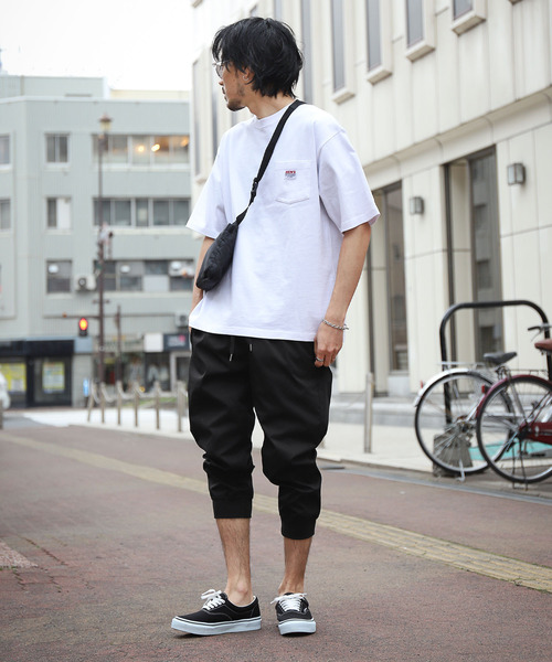 ZIP FIVE（ジップファイブ）の「【ZIP FIVE】ストレッチデニム・ツイル　クロップドトラックパンツ　イージークロップドジョガーパンツ（デニムパンツ・メンズ・キャメル/ブラック/ネイビー/ブルー系/カーキ/ブルー/ベージュ/オフホワイト・MEDIUM/X-LARGE/LARGE/SMALL）」の14枚目の写真