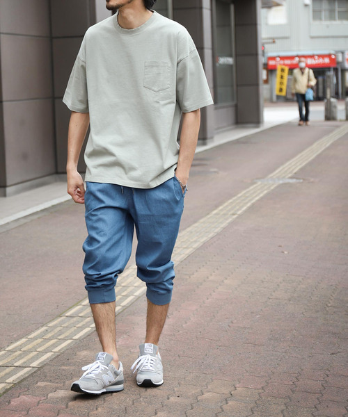 ZIP FIVE（ジップファイブ）の「【ZIP FIVE】ストレッチデニム・ツイル　クロップドトラックパンツ　イージークロップドジョガーパンツ（デニムパンツ・メンズ・キャメル/ブラック/ネイビー/ブルー系/カーキ/ブルー/ベージュ/オフホワイト・MEDIUM/X-LARGE/LARGE/SMALL）」の15枚目の写真