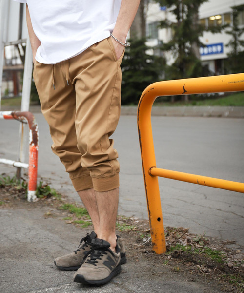 ZIP FIVE（ジップファイブ）の「【ZIP FIVE】ストレッチデニム・ツイル　クロップドトラックパンツ　イージークロップドジョガーパンツ（デニムパンツ・メンズ・キャメル/ブラック/ネイビー/ブルー系/カーキ/ブルー/ベージュ/オフホワイト・MEDIUM/X-LARGE/LARGE/SMALL）」の18枚目の写真