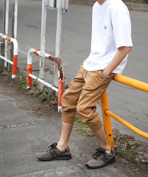 ZIP FIVE（ジップファイブ）の「【ZIP FIVE】ストレッチデニム・ツイル　クロップドトラックパンツ　イージークロップドジョガーパンツ（デニムパンツ・メンズ・キャメル/ブラック/ネイビー/ブルー系/カーキ/ブルー/ベージュ/オフホワイト・MEDIUM/X-LARGE/LARGE/SMALL）」の20枚目の写真