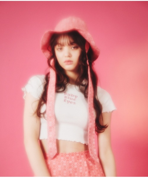 WC（ダブル シー）の「ロゴリブメロウT（Tシャツ/カットソー・レディース・ブラック/ブルー/ピンク・FREE）」の5枚目の写真