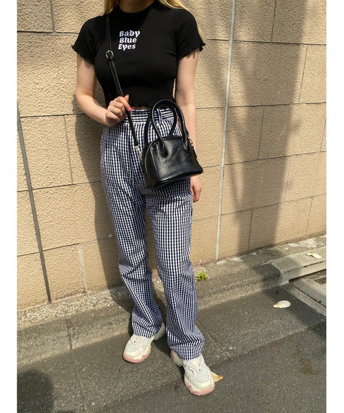 WC（ダブル シー）の「ロゴリブメロウT（Tシャツ/カットソー・レディース・ブラック/ブルー/ピンク・FREE）」の7枚目の写真