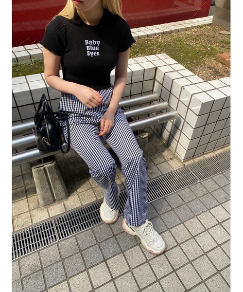 WC（ダブル シー）の「ロゴリブメロウT（Tシャツ/カットソー・レディース・ブラック/ブルー/ピンク・FREE）」の10枚目の写真