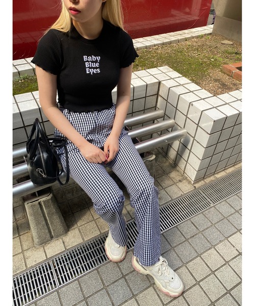 WC（ダブル シー）の「ロゴリブメロウT（Tシャツ/カットソー・レディース・ブラック/ブルー/ピンク・FREE）」の11枚目の写真