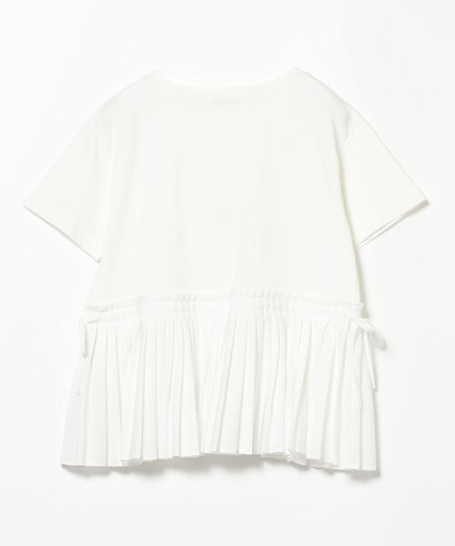 Ray BEAMS（レイビームス）の「Ray BEAMS / プリーツ キリカエ ドロスト Tシャツ（Tシャツ/カットソー・レディース・ホワイト/ブラック/その他・ONE SIZE）」の21枚目の写真