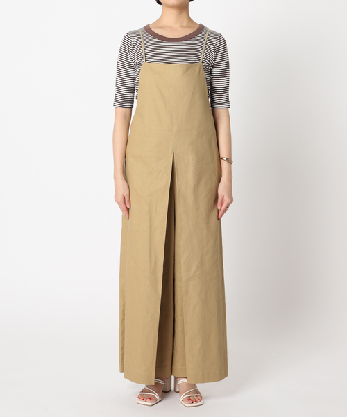 専用です。　3点おまとめ　リネン　サロペット　オーバーオール　ベージュ ドライジョーゼットサロペット(38 BEIGE): オーバーオール