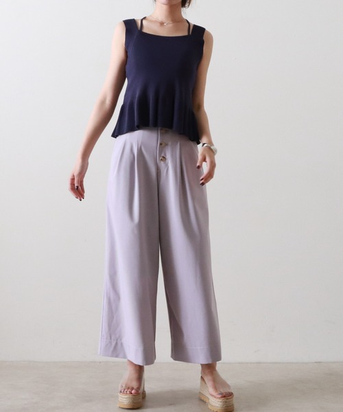 Cheek(チーク)の「ホルターネックニットプルオーバー(ニット/セーター・レディース・ネイビー/レッド/アイボリー・MEDIUM)」の15枚目の写真