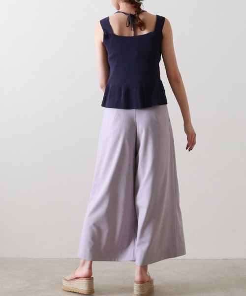 Cheek(チーク)の「ホルターネックニットプルオーバー(ニット/セーター・レディース・ネイビー/レッド/アイボリー・MEDIUM)」の17枚目の写真