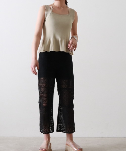 Cheek(チーク)の「ホルターネックニットプルオーバー(ニット/セーター・レディース・ネイビー/レッド/アイボリー・MEDIUM)」の10枚目の写真