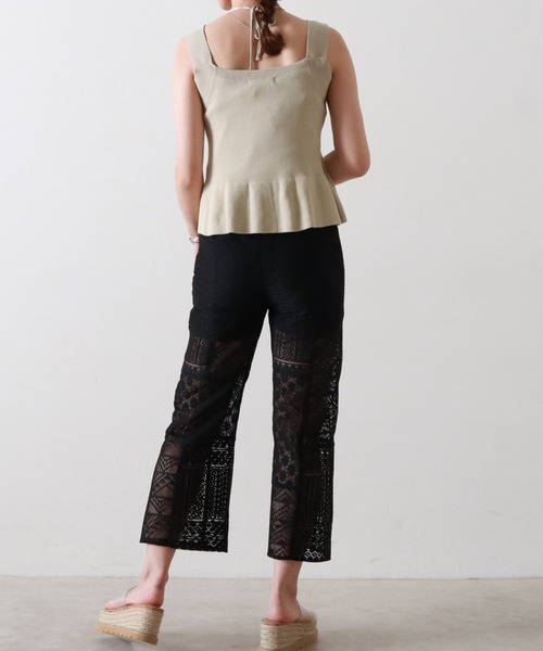 Cheek(チーク)の「ホルターネックニットプルオーバー(ニット/セーター・レディース・ネイビー/レッド/アイボリー・MEDIUM)」の11枚目の写真