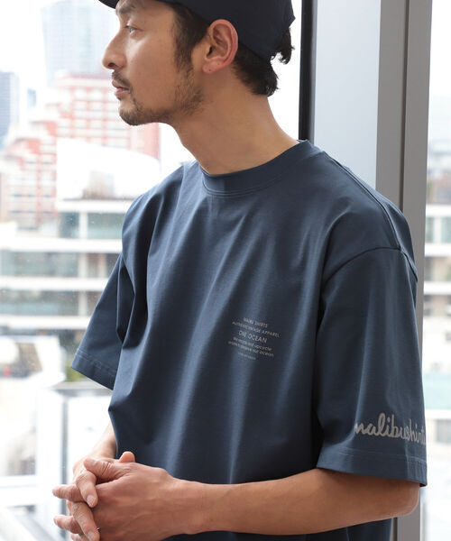 B:MING by BEAMS（ビーミングバイビームス）の「MALIBU SHIRTS x B:MING by BEAMS / 別注 LAND AND  WATER Tシャツ(セットアップ対応)（Tシャツ/カットソー・メンズ・ブラック/ホワイト/ネイビー・MEDIUM/LARGE/X-LARGE）」の11枚目の写真