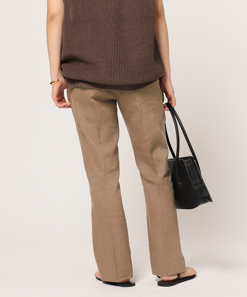 セール】イージーリネンポリエステルパンツ（スラックス）｜AP STUDIO