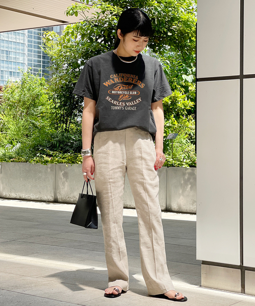 セール】イージーリネンポリエステルパンツ（スラックス）｜AP