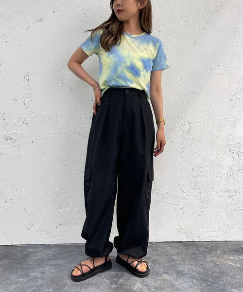 apres jour mignon(アプレジュールミニョン)の「マーブル柄トップス【ZOZOTOWN限定アイテム】(Tシャツ/カットソー・レディース・ブルー系その他/グリーン系その他/ピンク系その他・フリー/X-LARGE)」の7枚目の写真