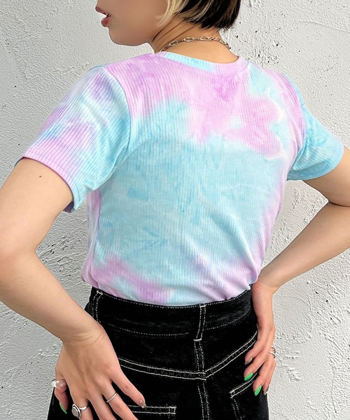 apres jour mignon(アプレジュールミニョン)の「マーブル柄トップス【ZOZOTOWN限定アイテム】(Tシャツ/カットソー・レディース・ブルー系その他/グリーン系その他/ピンク系その他・フリー/X-LARGE)」の11枚目の写真