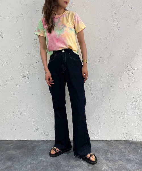 apres jour mignon(アプレジュールミニョン)の「マーブル柄トップス【ZOZOTOWN限定アイテム】(Tシャツ/カットソー・レディース・ブルー系その他/グリーン系その他/ピンク系その他・フリー/X-LARGE)」の18枚目の写真