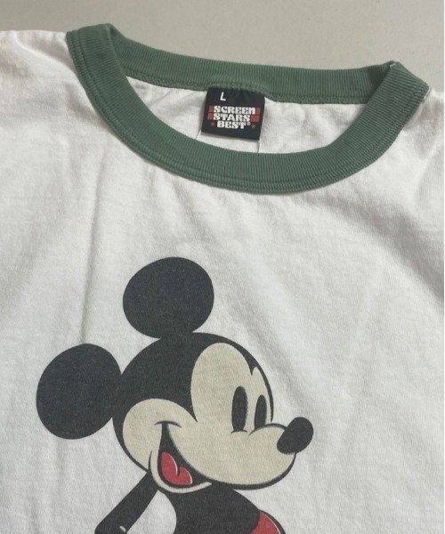 SCREEN STARS（スクリーンスターズ）の「MC-リンガー.SSTEE（Tシャツ/カットソー・メンズ・ブラック/グリーン・M/L）」の4枚目の写真