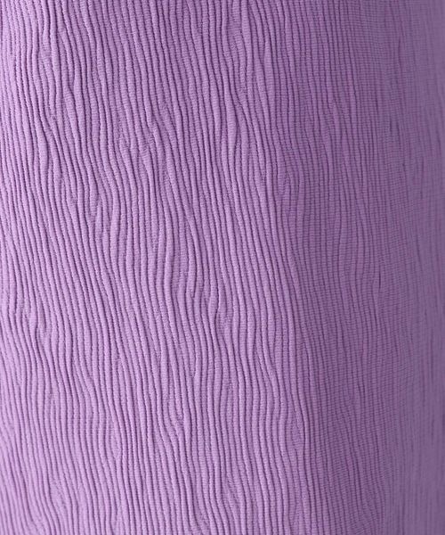 JEANASIS（ジーナシス）の「サマープリーツジャガードフレアパンツ【SETUP対応】/296928（スラックス・レディース・グレー/ピンク/グリーン/アイボリー/ライトパープル/ダークグリーン/スミクロ/パープル・SMALL/MEDIUM）」の12枚目の写真