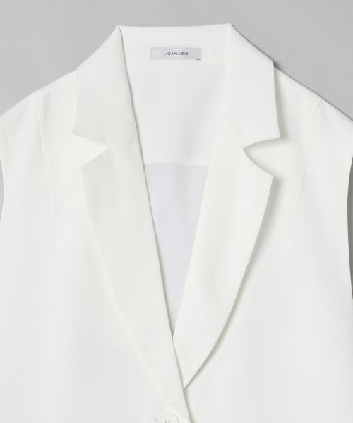 JEANASIS(ジーナシス)の「バックデザインジレ/296211(ベスト・レディース・グレー/ホワイト/ブラック/ライトグレー/ブラウン・FREE)」の14枚目の写真