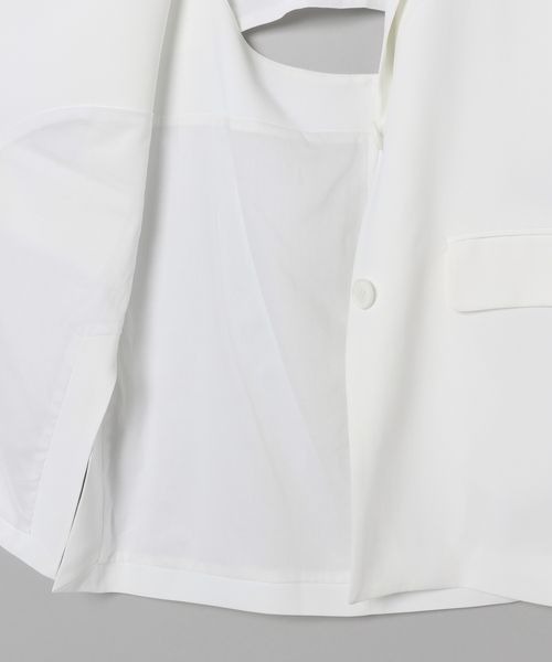 JEANASIS(ジーナシス)の「バックデザインジレ/296211(ベスト・レディース・グレー/ホワイト/ブラック/ライトグレー/ブラウン・FREE)」の8枚目の写真