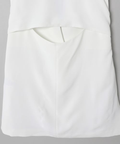 JEANASIS(ジーナシス)の「バックデザインジレ/296211(ベスト・レディース・グレー/ホワイト/ブラック/ライトグレー/ブラウン・FREE)」の7枚目の写真